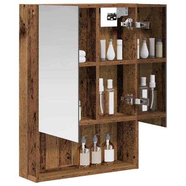 Badezimmerspiegelschrank Altholz 50 x 14,5 x 70 cm