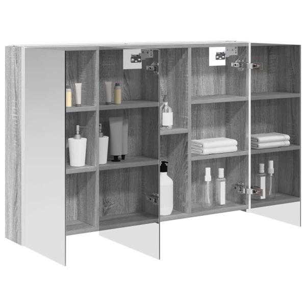 Badezimmerspiegelschrank Graues Sonoma 103,5 x 15,5 x 70 cm