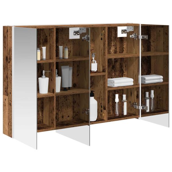 Badezimmerspiegelschrank Altholz 103,5 x 15,5 x 70 cm