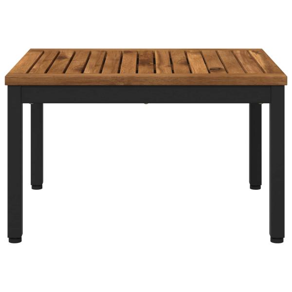 Couchtisch Natürlich und Schwarz 49 x 60,5 x 36 cm