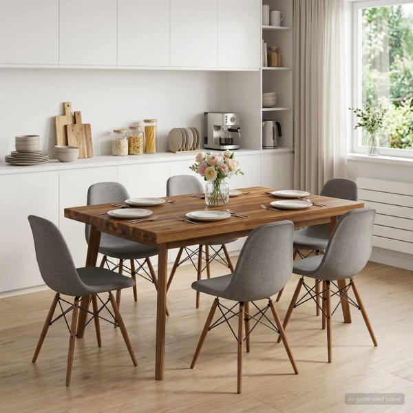ARDEBO.de - Rechteckige Tischplatte 90 x 70 x 3,2 cm Rechteckig