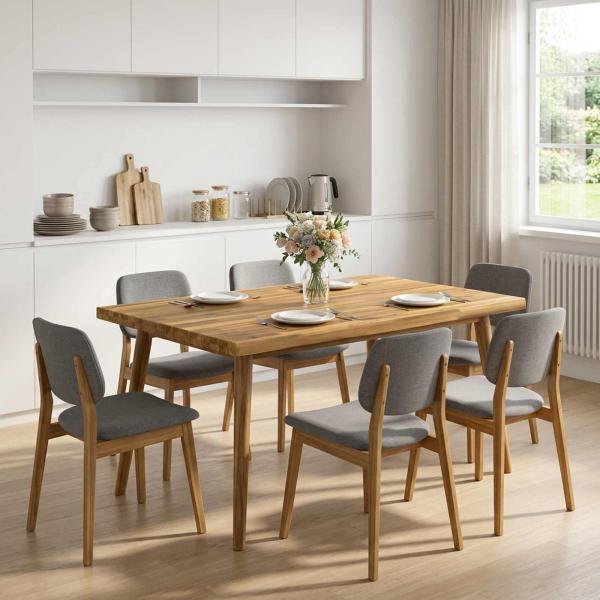ARDEBO.de - Rechteckige Tischplatte 90 x 80 x 3,2 cm Rechteckig