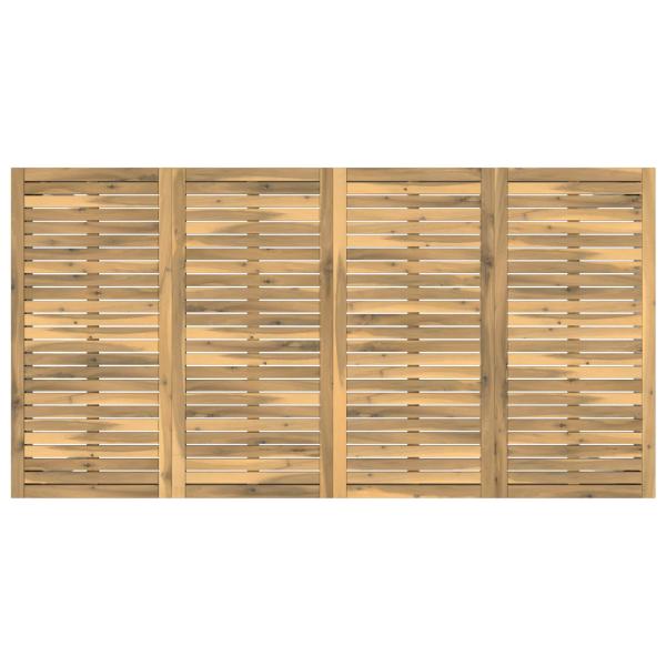 Gartentisch Weiß 196 x 100,5 x 75 cm Massivholz Akazie
