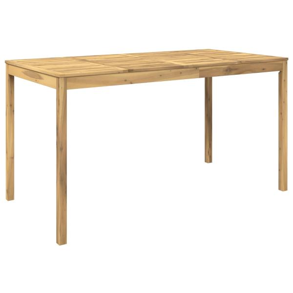 Gartenbar-Tisch Weiß 196 x 100 x 105 cm Massivholz Akazie