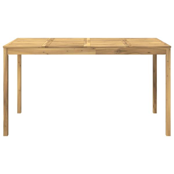 Gartenbar-Tisch Weiß 196 x 100 x 105 cm Massivholz Akazie