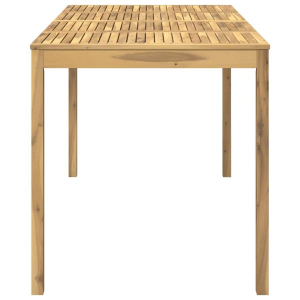 Gartenbar-Tisch Weiß 196 x 100 x 105 cm Massivholz Akazie