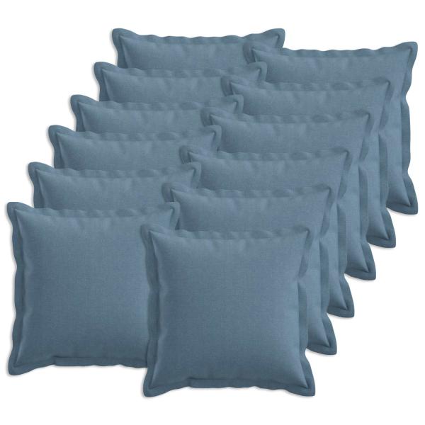 ARDEBO.de - Kissen 12 stk. HOUTEN Jeans blau 45 x 45 cm Kunstleinen