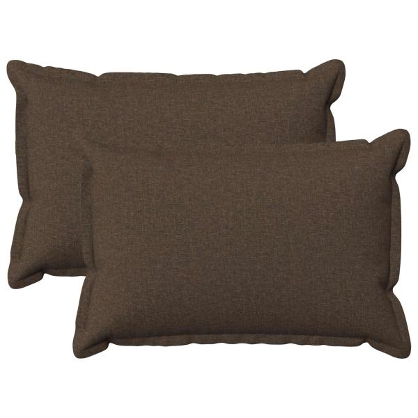 Wurfkissen 2 stk. HOUTEN Taupe 50 x 80 cm Kunstleinen
