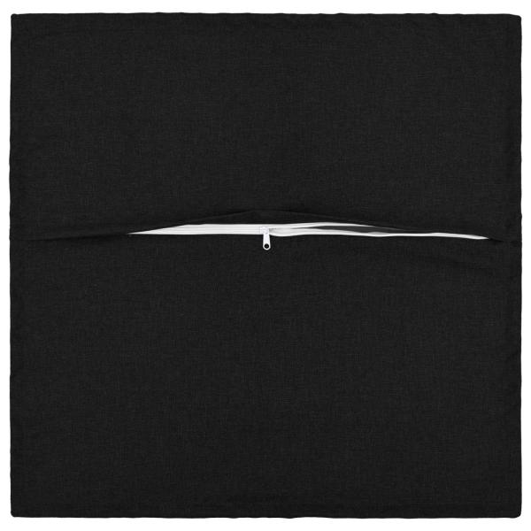 Kissen 2 stk. HOUTEN Schwarz 50 x 50 cm Kunstleinen