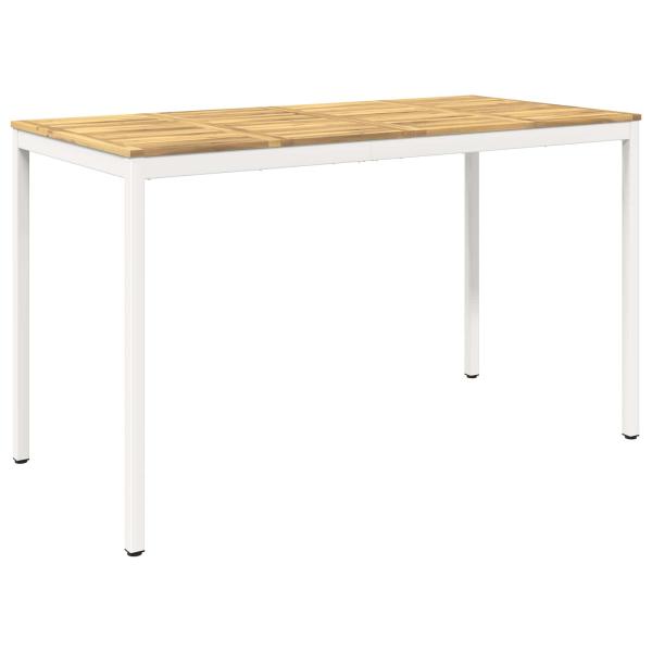 Gartenbar-Tisch NAARDEN Wei? 180 x 88,5 x 105 cm