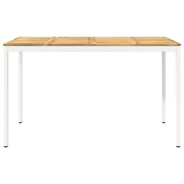 Gartenbar-Tisch NAARDEN Wei? 180 x 88,5 x 105 cm