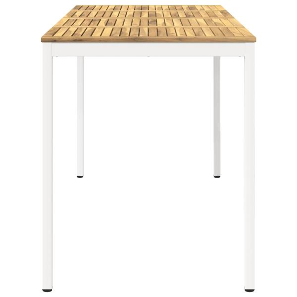 Gartenbar-Tisch NAARDEN Wei? 180 x 88,5 x 105 cm