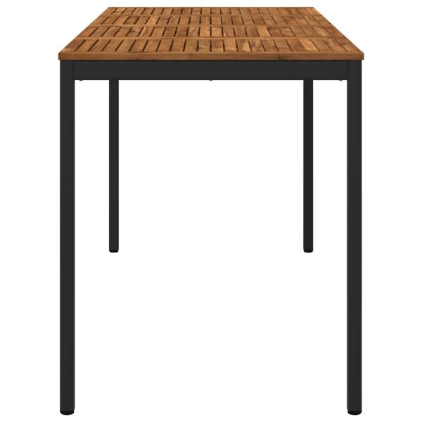 Gartenbar-Tisch NAARDEN Natürlich und Schwarz
