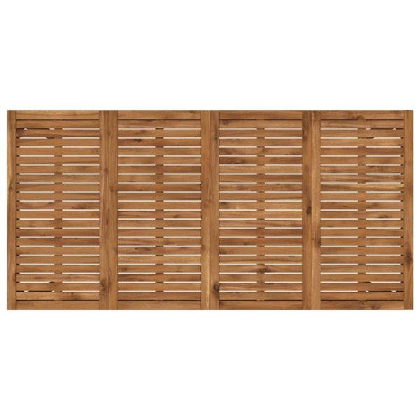 Gartenbar-Tisch NAARDEN Natürlich und Schwarz