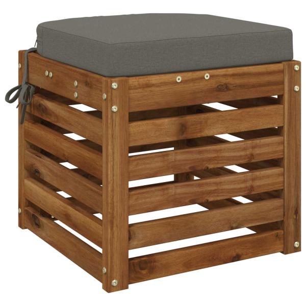 1-teiliges Sitzkissen SOEST 100 % Polyester Grau 45 x 45 x 7 cm