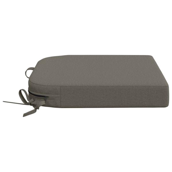1-teiliges Sitzkissen SOEST 100 % Polyester Grau 45 x 45 x 7 cm