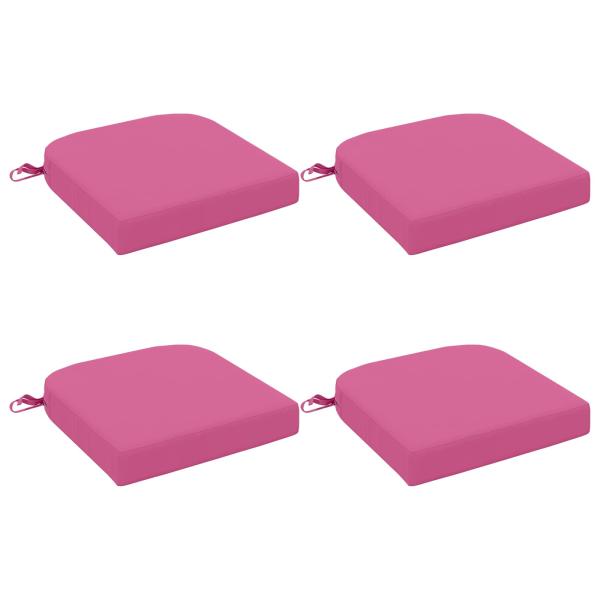 4-teilige Sitzkissen SOEST 4 stk. 100 % Polyester Rosa