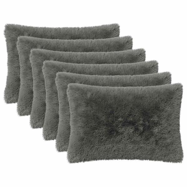 Kissen 6 stk. HEERLEN Hellgrün 40 x 60 cm PV Fleece