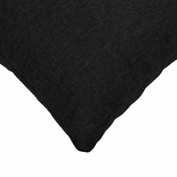 Wurfkissen 2 stk. HEERLEN Schwarz 40 x 145 cm Stoff
