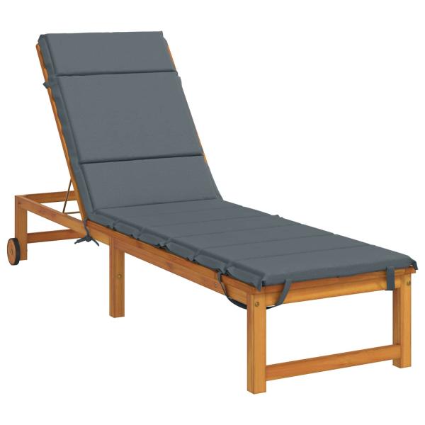Sonnenliege Kissen GEMERT 100 % Polyester Blau 200 x 50 x 3 cm