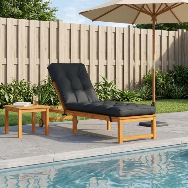 ARDEBO.de - Sonnenliege Kissen VIANEN 100 % Polyester Dunkelblau