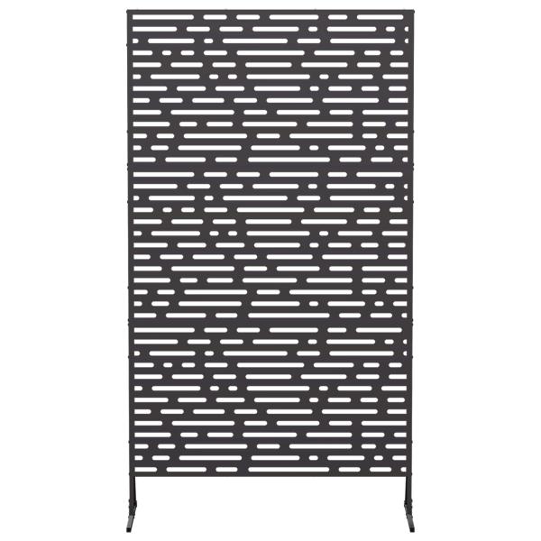 Sichtschutz 100 x 50 x 180 cm Stahl Schwarz