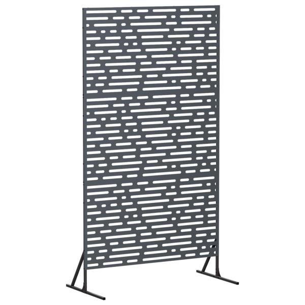 Sichtschutz 100 x 50 x 180 cm Stahl Anthrazit