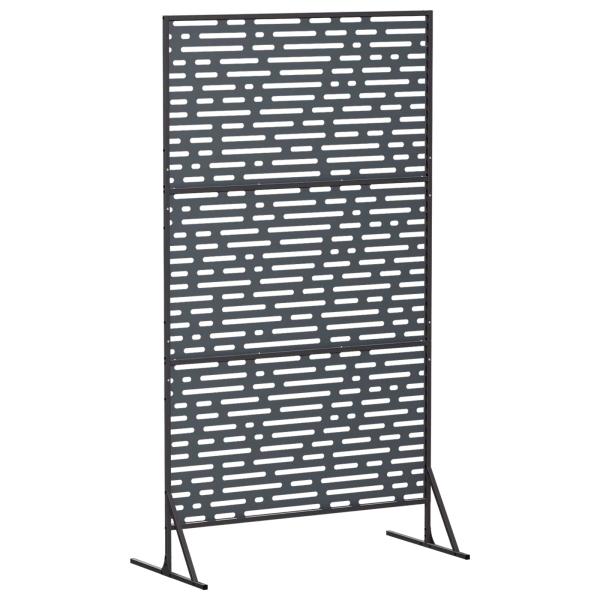 Sichtschutz 100 x 50 x 180 cm Stahl Anthrazit