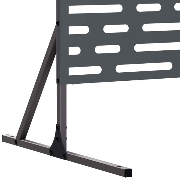 Sichtschutz 100 x 50 x 180 cm Stahl Anthrazit