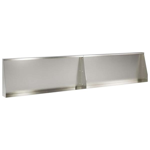 Stützmauer 8 stk. 300 x 100 x 40 cm Edelstahl Silber