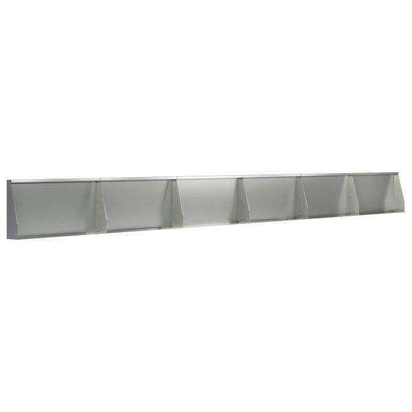 Stützmauer 6 stk. 80 x 12 x 40 cm Verzinkter Stahl Silber