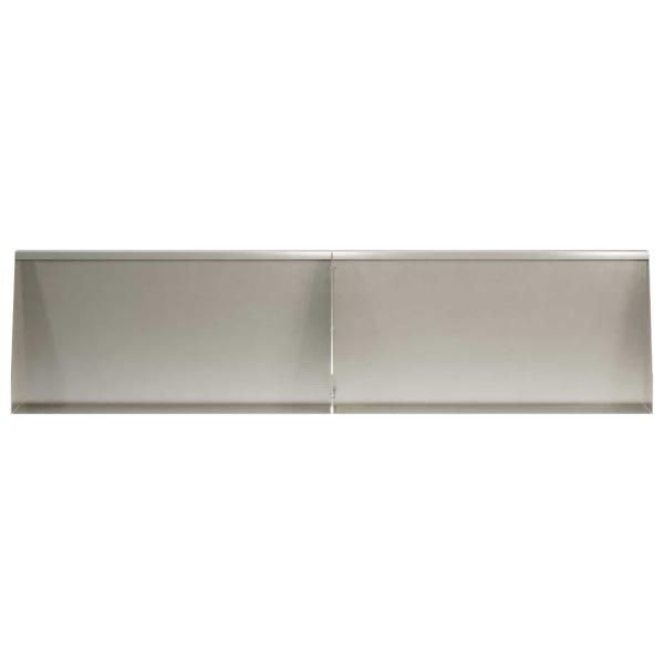 Stützmauer 4 stk. 80 x 12 x 40 cm Edelstahl Silber