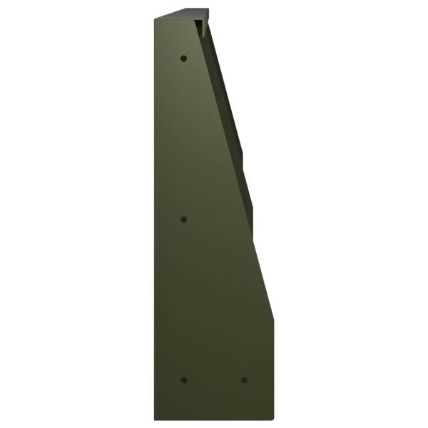 Stützmauer 6 stk. 60 x 12 x 40 cm Stahl Olivgrün