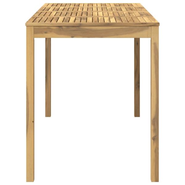 Gartenbar-Tisch Weiß gewaschen 180 x 88,5 x 105 cm