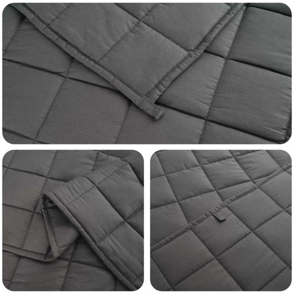 Gewichtsdecke Anthrazit 200 x 230 cm 13 kg Stoff
