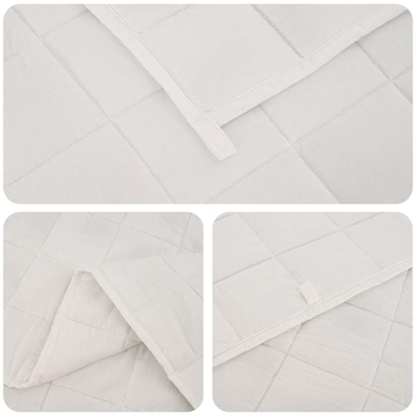 Gewichtsdecke Weiß 220 x 235 cm 11 kg Stoff