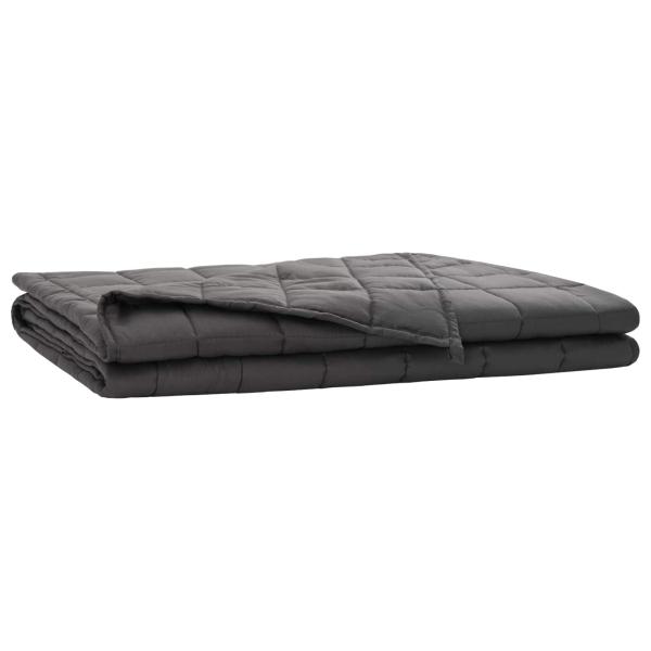 Gewichtsdecke Anthrazit 150 x 200 cm 7 kg Stoff