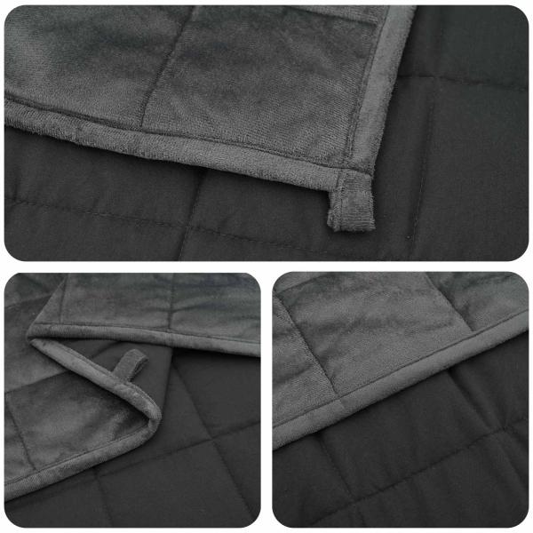 Gewichtsdecke Anthrazit 230 x 220 cm 11 kg Stoff