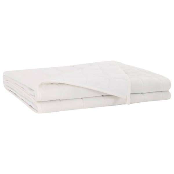 Gewichtsdecke Weiß 200 x 230 cm 13 kg Stoff