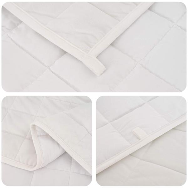 Gewichtsdecke Weiß 200 x 230 cm 13 kg Stoff
