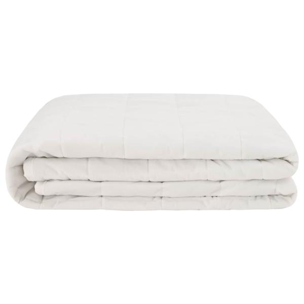 Gewichtsdecke Weiß 137 x 200 cm 10 kg Stoff