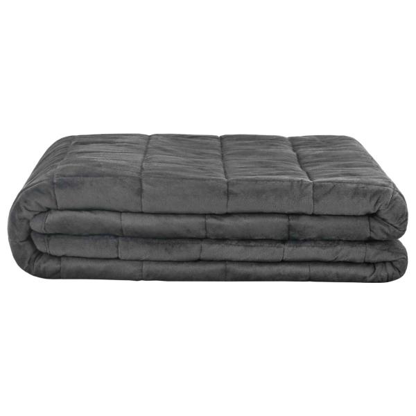 Gewichtsdecke Anthrazit 200 x 220 cm 9 kg Stoff