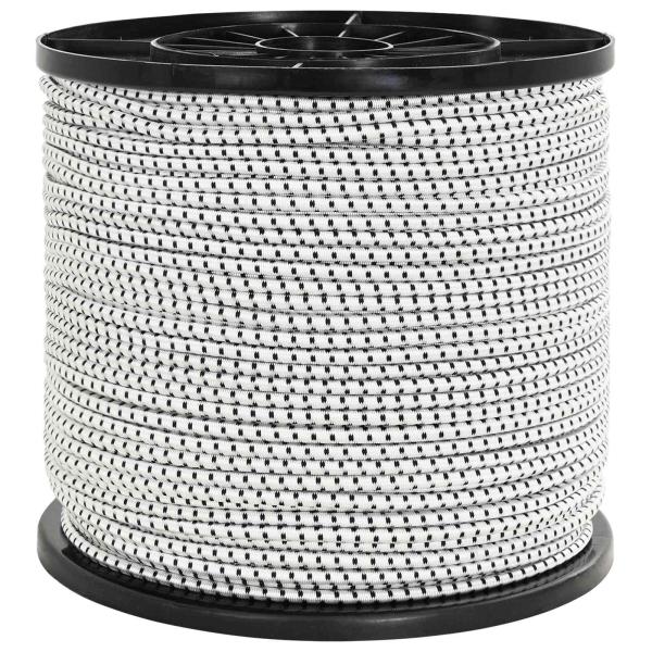 Bungee-Schnüre 4 mm Schwarz und Weiß PP und Gummi