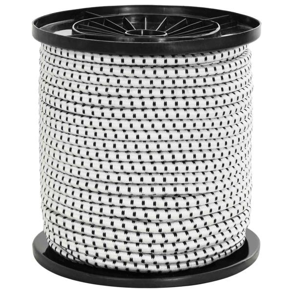 Bungee-Schnüre 6 mm Schwarz und Weiß PP und Gummi