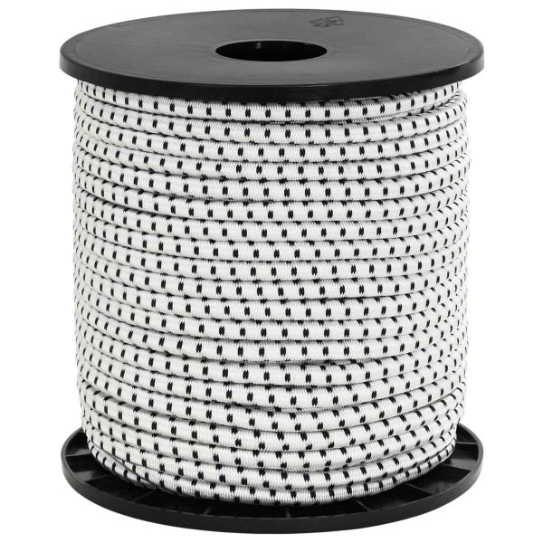 Bungee-Schnüre 6 mm Schwarz und Weiß PP und Gummi