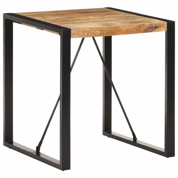ARDEBO.de - Esstisch 70x70x75 cm Raues Mango-Massivholz