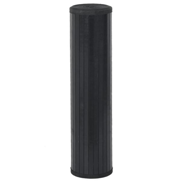 Teppich Rechteckig Schwarz 70x100 cm Bambus