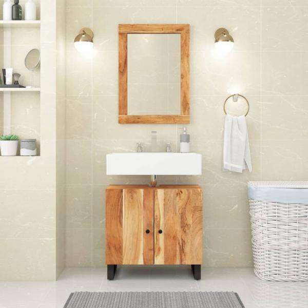 ARDEBO.de - 2-tlg. Badmöbel-Set Massivholz Akazie