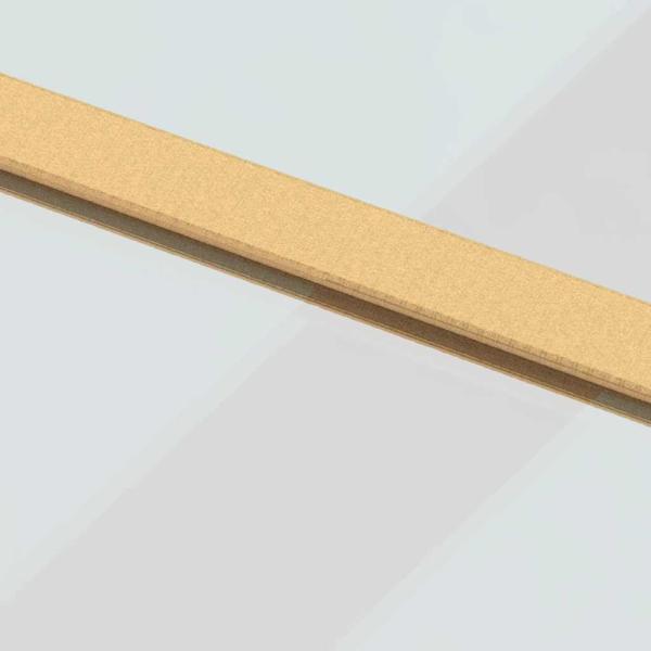 Schiebetür Golden 90x205 cm ESG-Klarglas und Aluminium