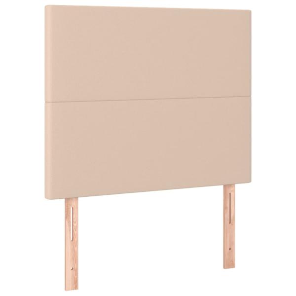 Boxspringbett mit Matratze Cappuccino-Braun 90x200cm Kunstleder